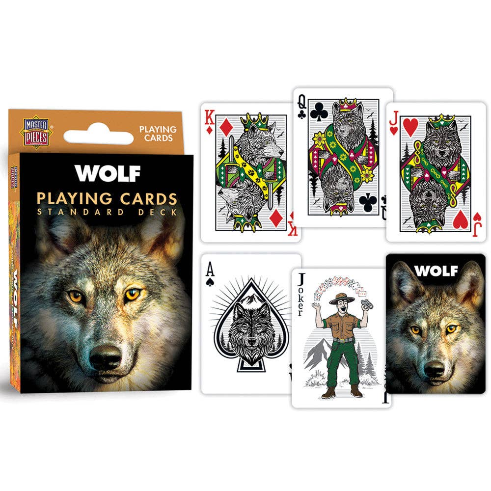 Wolf Playing Cards - 54 Card Deck – Collectible Playing Cards