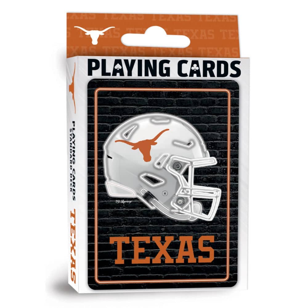 Texas Longhorns Neon-Styled Playing Cards - 54 Card Deck