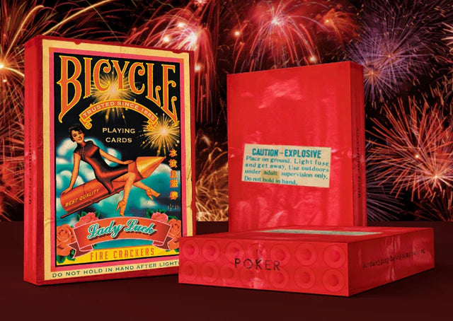 Bicycle Fireworks Playing Card Set including Kaleidoscope Protector Case