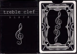 Treble Clef Black Playing Cards