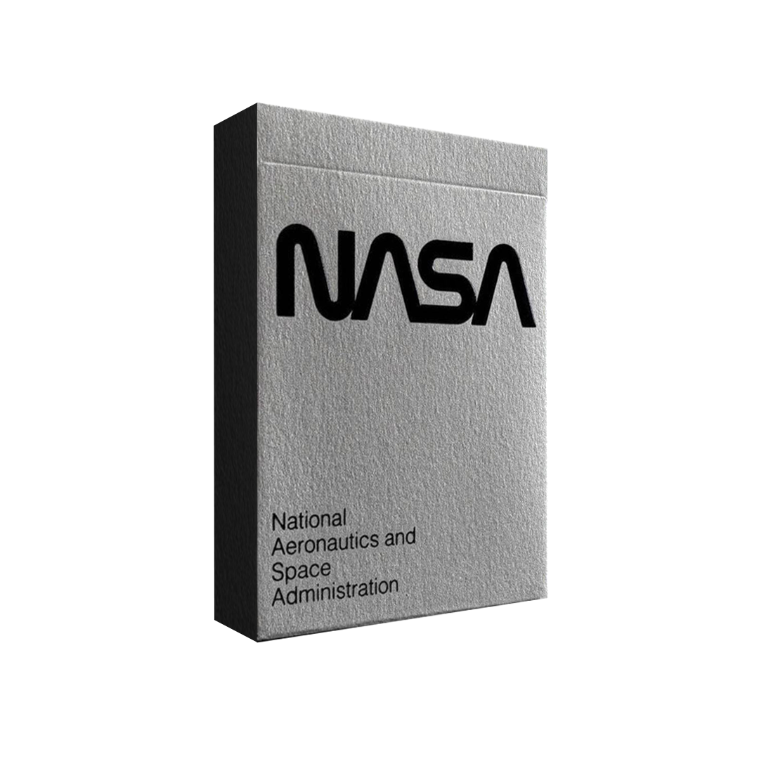 SILVER FOIL NASA WORM PLAYING CARDS