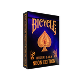 Bicycle Neon Solar-Orange Rider Back Playing Cards
