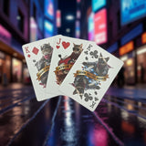 Biker Dogs Playing Cards