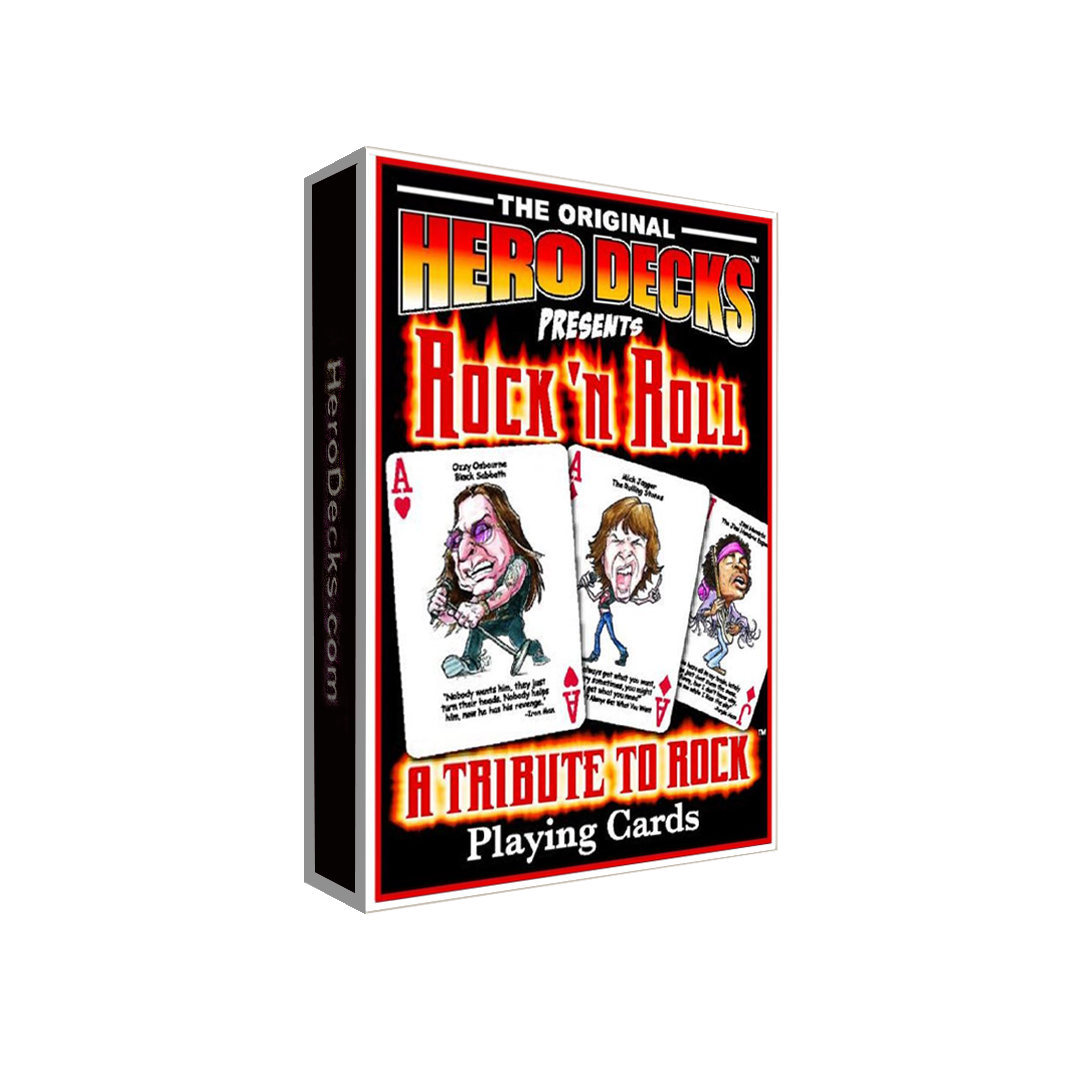 Rock n Roll Heroes Playing Cards