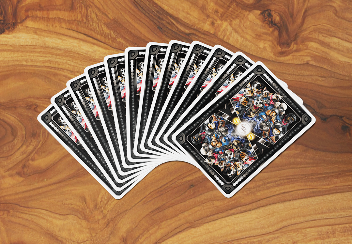 Biker Cats Playing Cards