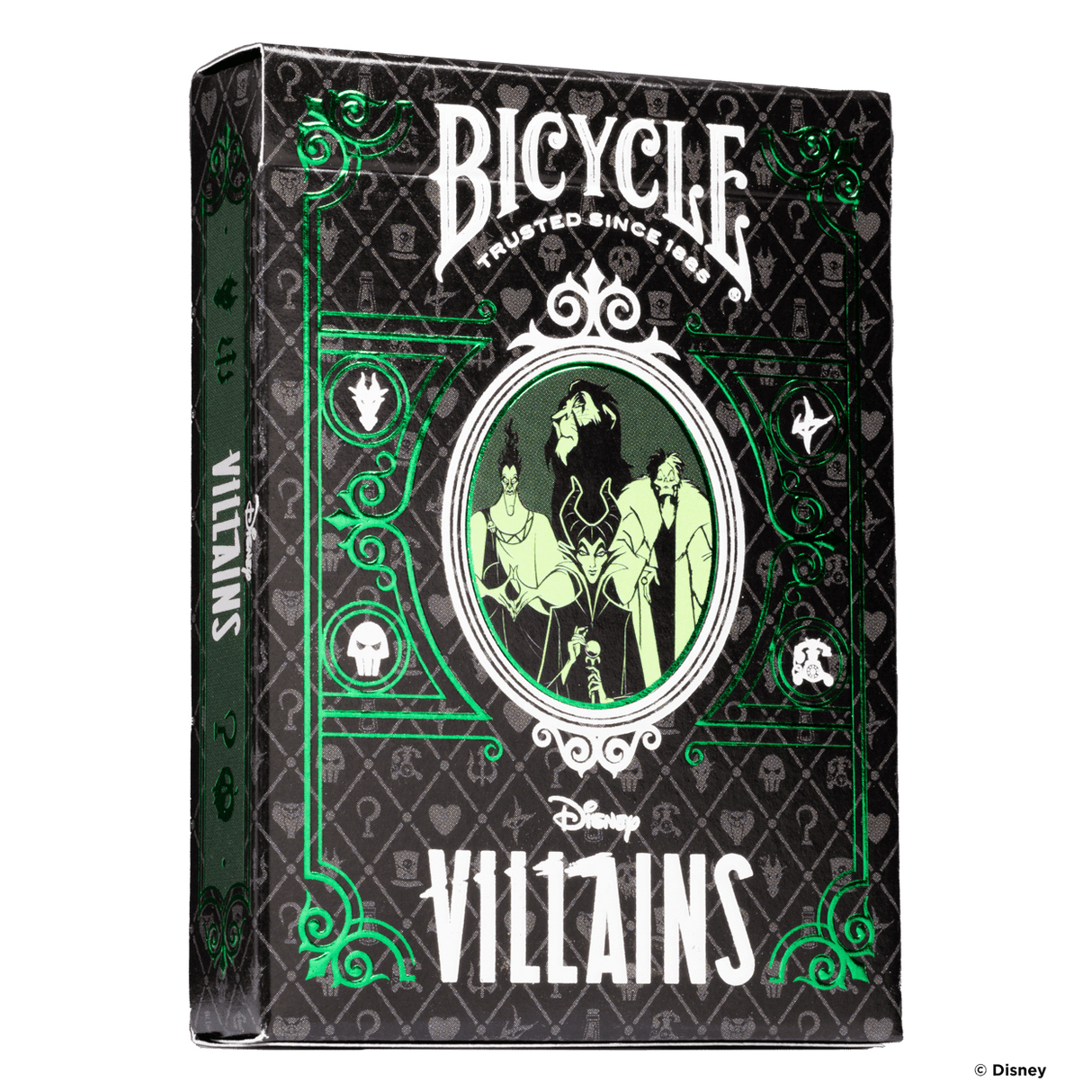 Bicycle Disney Villains Inspired Playing Cards - Green