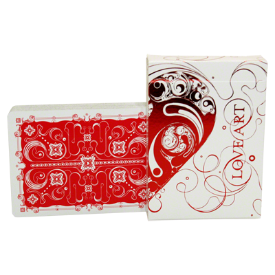 Baraja Love Art Deck (rojo/edición limitada) de Bocopo.co USPPC