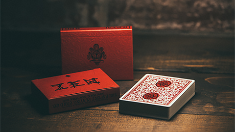 Royal Zen Playing Cards (Red) by Expert Playing Cards