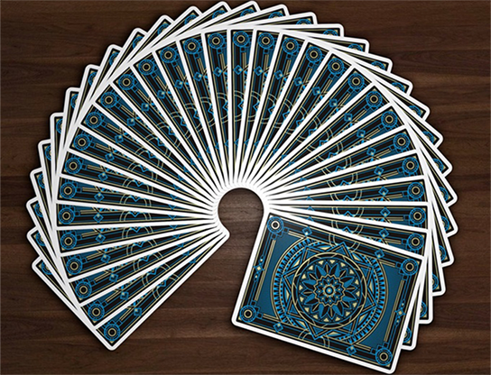 Naipes Avant-Garde United Cardists 2017 de Edgy Brothers (azul)