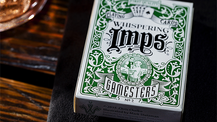 Naipes Gamesters de edición exclusiva (verde) de Whispering Imps