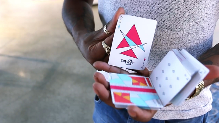 Red Stripe Playing Cards