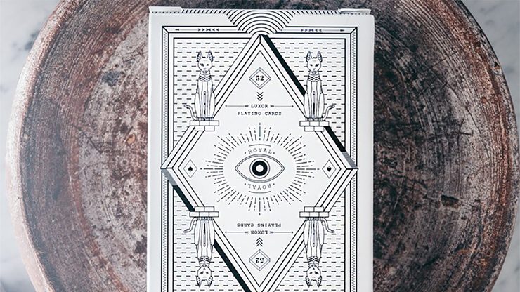 Limited Edition White Luxor Playing Cards by Toomas Pintson