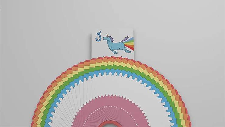 Rainbow Unicorn Fun Time! Playing Cards by Handlordz