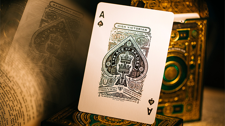 High Victorian (Green) Playing Cards by theory11