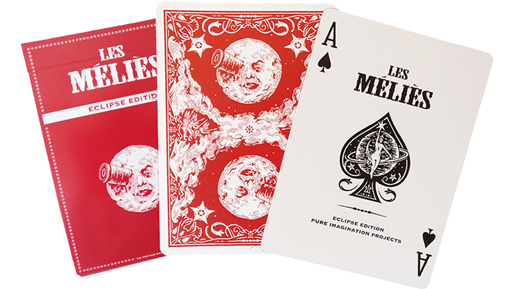 Les Melies Red Eclipse Playing Cards by Pure Imagination Projects