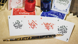 Naipes de edición limitada Cardistry x Calligraphy Golden Foil