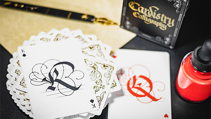 Naipes de edición limitada Cardistry x Calligraphy Golden Foil