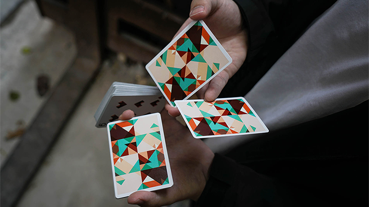 Sparkle Point (Green) Playing Cards