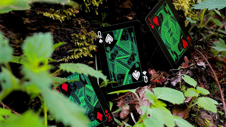 Wood Element (Black) Playing Cards