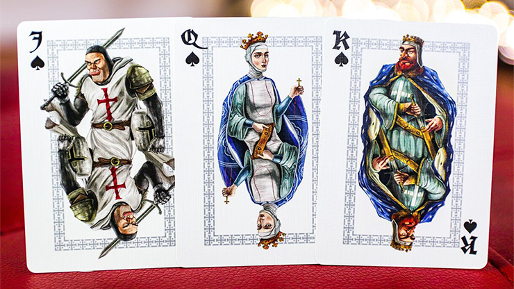 Ancient Warriors (Red) Playing Cards