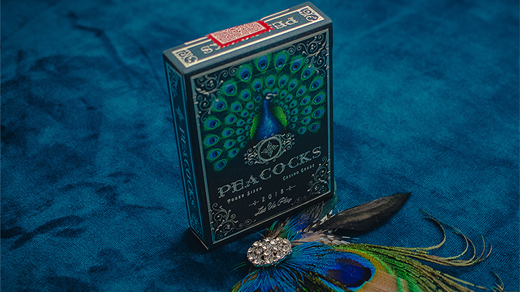 Naipes de pavos reales de edición limitada de Rocsana Thompson