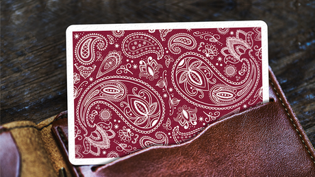 Naipes Paisley (rojo rubí) de edición limitada