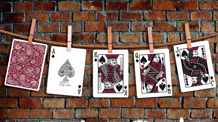 Limited Edition Paisley (Ruby Red) Playing Cards