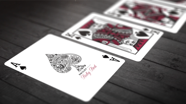 Limited Edition Paisley (Ruby Red) Playing Cards