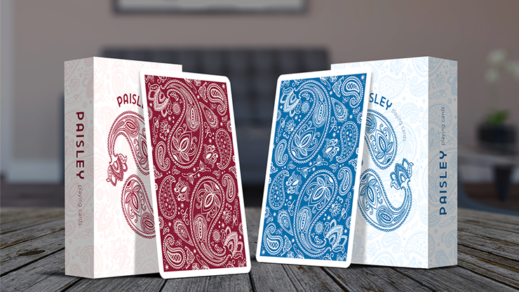 Limited Edition Paisley (Ruby Red) Playing Cards