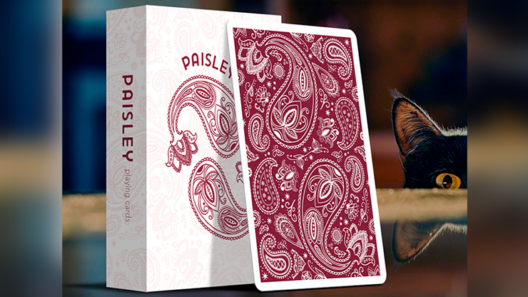 Limited Edition Paisley (Ruby Red) Playing Cards