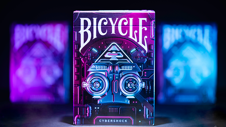 Gilded Cobalt Bicycle Cybershock Playing Cards