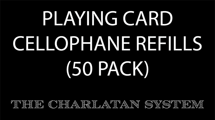 Playing Card Cellophane Refills (50 Units) Works with Wonder Sealer