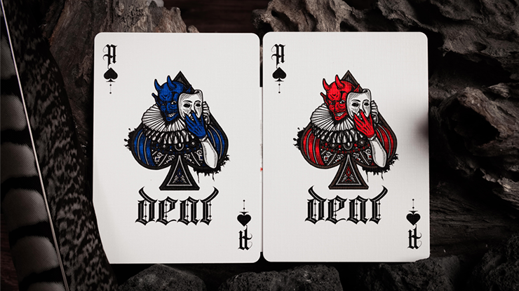 Naipes UV Deal with the Devil (azul cobalto) de Darkside Playing Card Co 