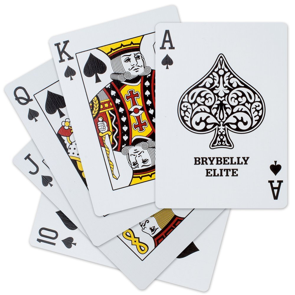 Brybelly Elite Medusa Back Casino- (Black) Playing Cards