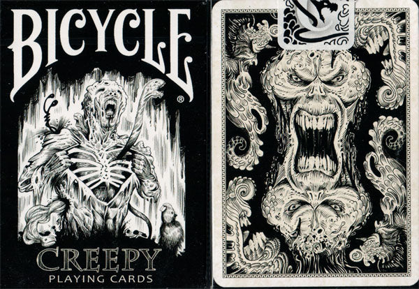 Naipes espeluznantes de bicicletas de Collectable Playing Cards