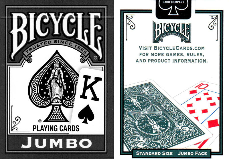 Bicycle Grey Jumbo Index Playing Cards