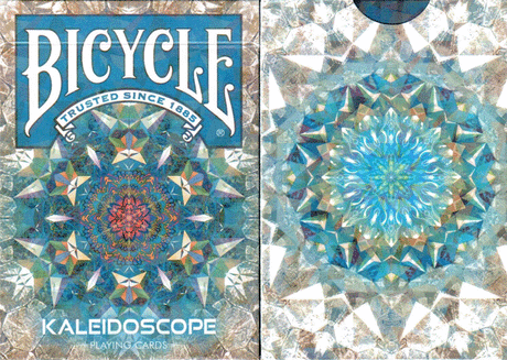 Bicycle Kaleidoscope Blue (Gilded Blue) Playing Cards