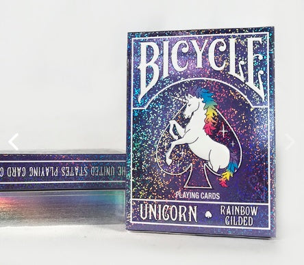 Bicycle Limited Edition Unicorn Rainbow Gilded Playing Cards ...