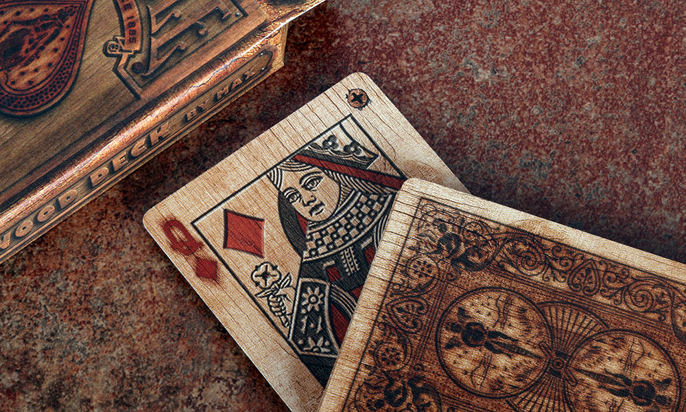 Bicycle Wood Rider Back Playing Cards by Max