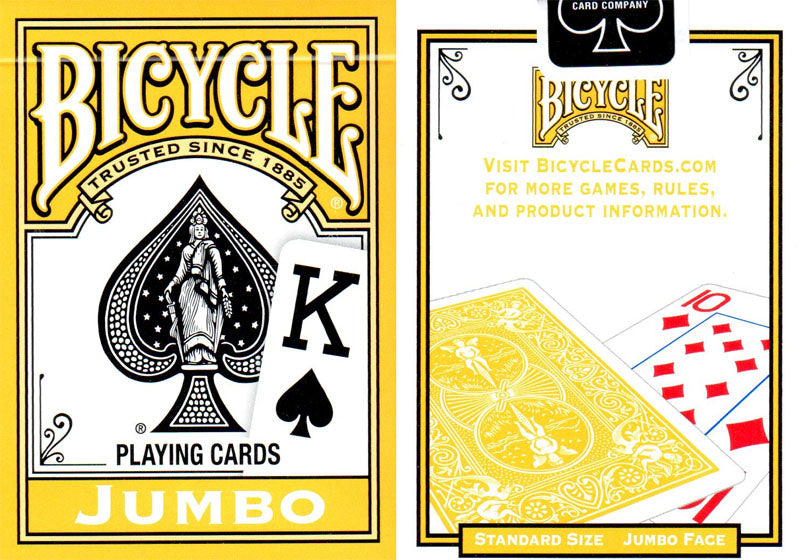 Bicycle Yellow Jumbo Index Playing Cards