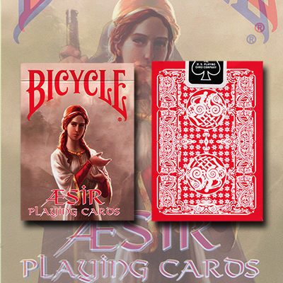 Baraja Bicycle AEsir Viking Gods (rojo) de US Playing Card Co.