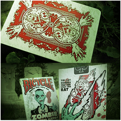 Tarjetas de zombies en bicicleta de la USPCC