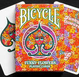 Funky Flowers with Peace & Love Playing Cards