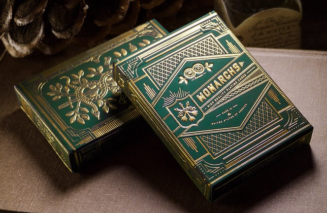 Monarchs Playing Cards (Green) by Theory 11