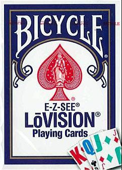 Bicycle Lo Vision Playing Cards Blue