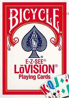 Bicycle Lo Vision Playing Cards Red