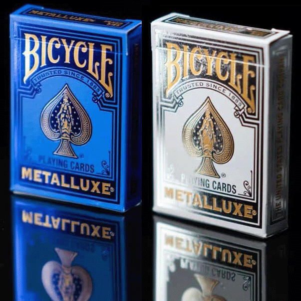 Bicycle Metalluxe Blue & Silver Set