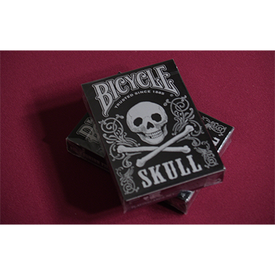 Bicicleta Calavera Metálica (Plata) USPCC de Gamblers Warehouse