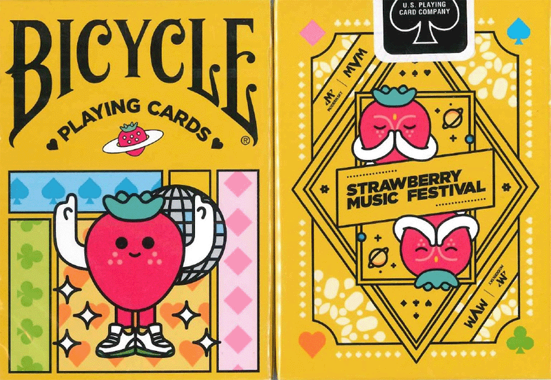 Bicycle Strawberry Music Festival Playing Cards