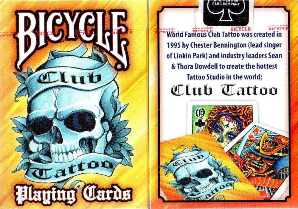 Bicycle Club Tattoo Orange